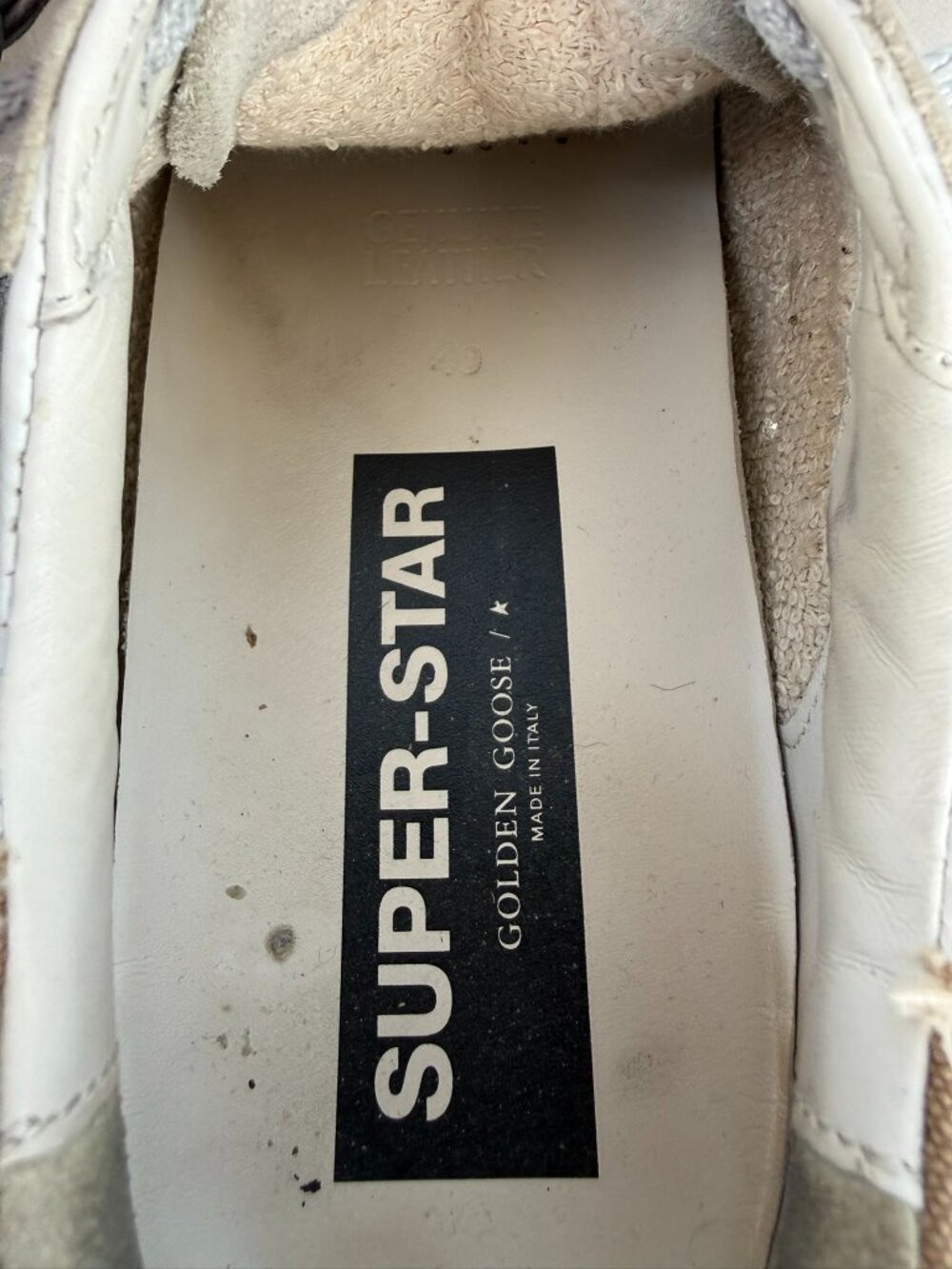 Golden Goose Super Star Distressed Sneakers Size 40 - Picture 6 of 6